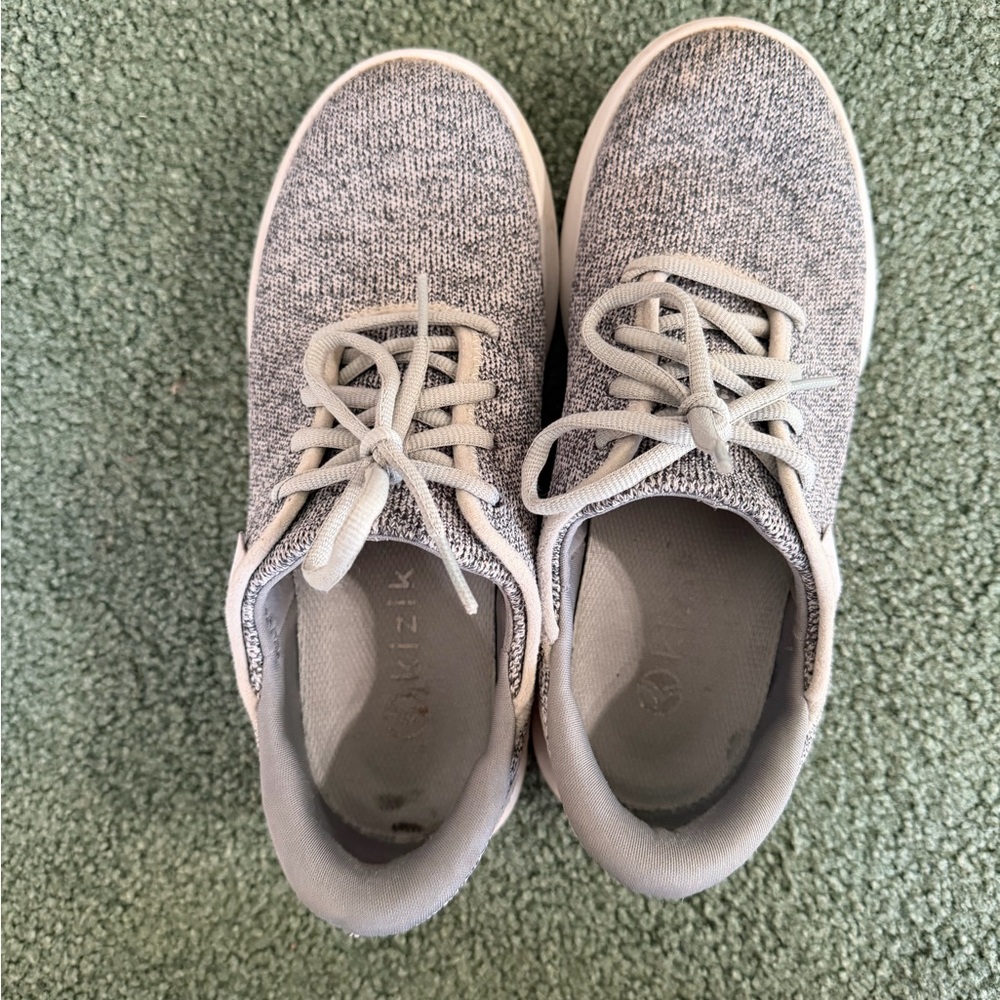 Kizik Gray Knit Sneakers